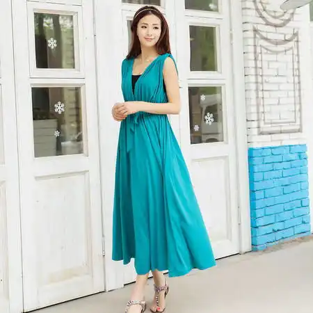 epin11亿品抢先购新款性感v字领抽褶肩连衣裙7952