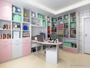 全友家居书房全屋定制家具书房装修效果图案例欣赏