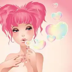 求伤感动漫头像女生最好是吹泡泡的