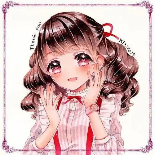 炒鸡可爱仙气的动漫人物女生马克笔插画线稿