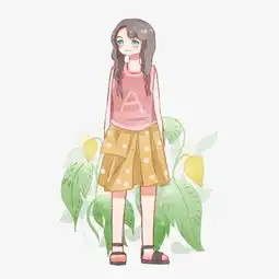 四季穿搭时尚裙装女孩插画图片素材其他格式下载动漫人物大全