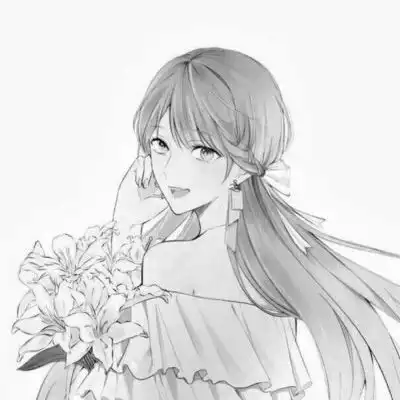 黑白动漫情侣头像冷酷图片简约黑白情侣头像一人一张