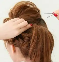 淑女发型扎发步骤齐刘海发型扎法步骤