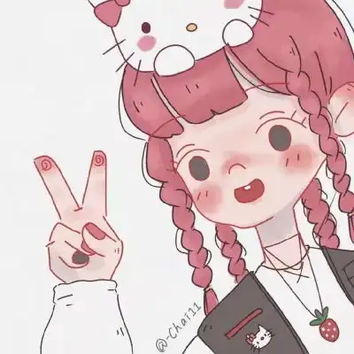 2023闺蜜团可爱女生动漫头像