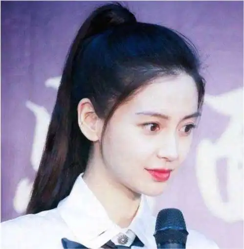 扎马尾最好看的女星,杨紫的马尾和赵丽颖的马尾,都不及图8好看