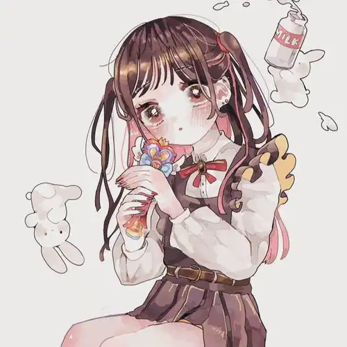 可爱动漫女生头像各自乘流而上互为欢喜人间