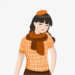 秋季时尚都市少女手绘插画图片素材其他格式下载动漫人物大全