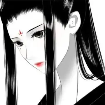 红眼黑发女生头像动漫二次元平行线是形容友谊最完美的形状