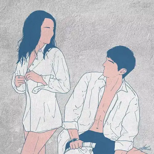 当下最火的情侣插画,看完让人浮想联翩,脸红心跳