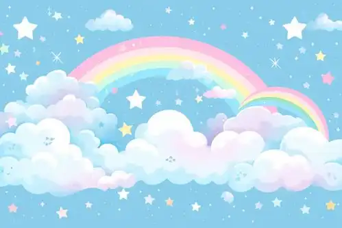 彩虹艺术插画绘画背景图广告素材下载至来源处