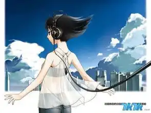 动漫的女生戴耳机在听音乐的意境唯美