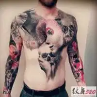 纹身头像男生黑社会慢身黑白微信头像图片大全
