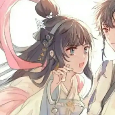 江孑一对两张唯美古风手绘情头