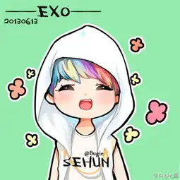 exo漫画图案