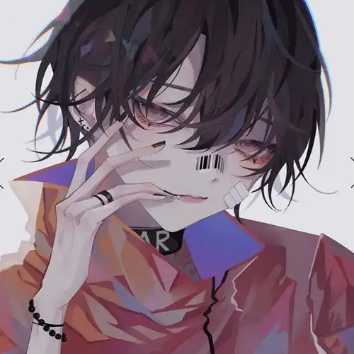 男生头像伤心不是哭的理由傻才是