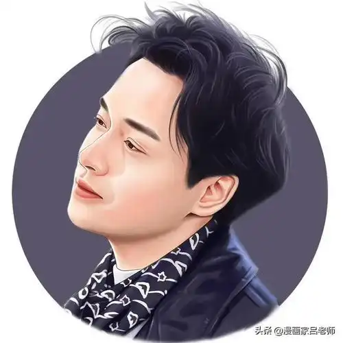 哇手绘的明星同款微信头像,快来换一个吧