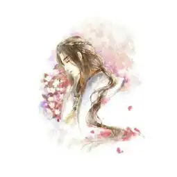 情头古风背景是桃花下图的另外一个女情头谢谢