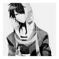 谁给我一些好看帅气的黑白动漫男头像