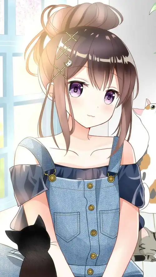 二次元乖巧甜美动漫少女精美插画