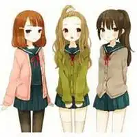 二次元闺蜜头像三人帮微信头像图片大全
