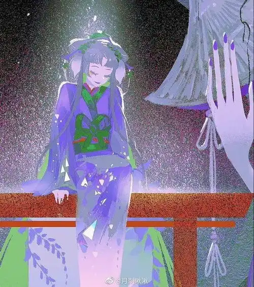 仙气十足的女子古风动漫头像温山软水繁星万千,不及你眉眼半分