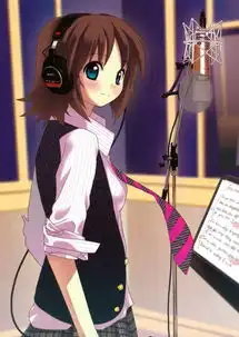 萌妹子耳机娘动漫中的可爱耳机女孩