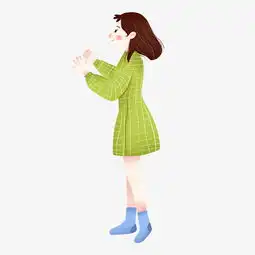 可爱秋季短发女孩手绘插画图片素材其他格式下载动漫人物大全