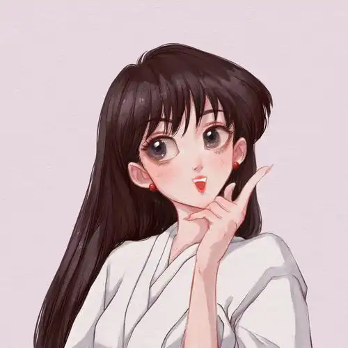 手绘头像120,卡通动漫美少女