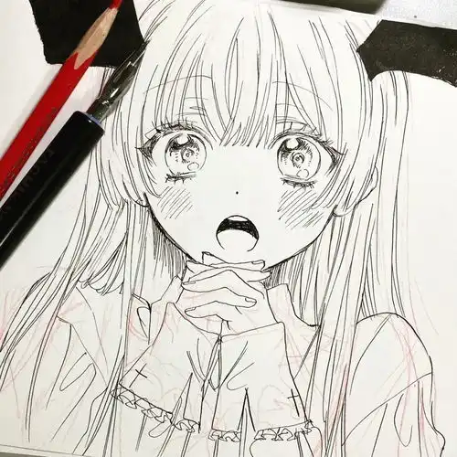 新手小白周末肝起来动漫少女可爱手绘参考