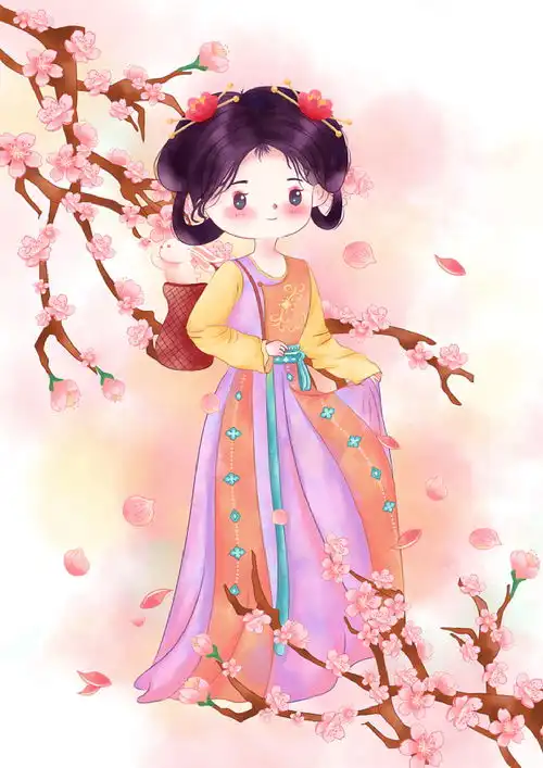 q版古风插画十二花神系列全集