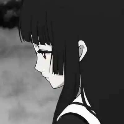 黑白系旧漫女生头像,一个人挺好的,没有失望,没有辜负