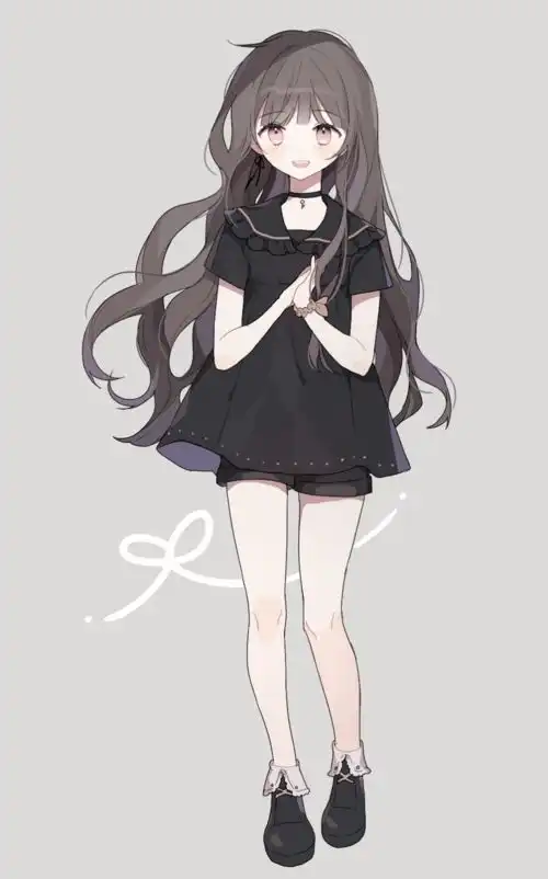 动漫二次元女生全身照