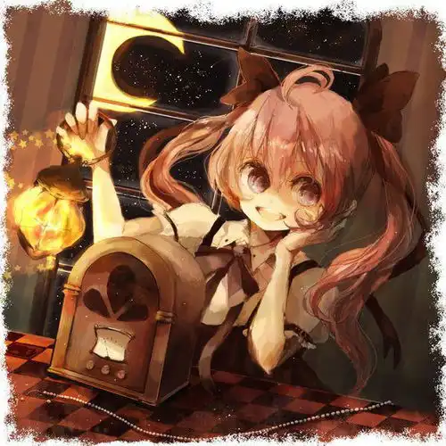 求粉色长发动漫少女的图片