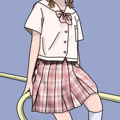 动漫半身裙子头像女