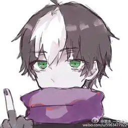 王者荣耀动漫二次元可爱五黑头像扁鹊
