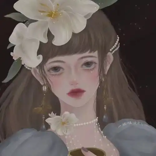 病娇系微丧动漫女生头像