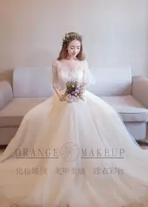 淮安新娘跟妆婚纱租赁,橘子彩妆造型专职专注,只为较美的你