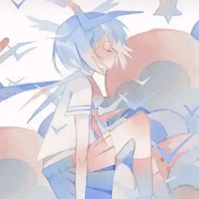 蓝色系动漫女生头像你说蓝色是卡通动漫头像我要个性网
