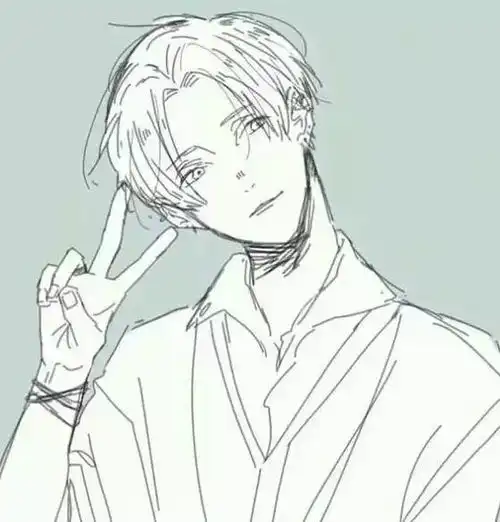 动漫男生头像牵手却要好多年