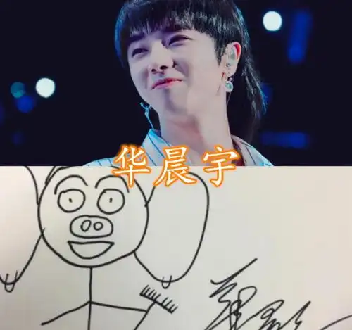 华晨宇的画,易烊千玺王一博的画,张韶涵很真实