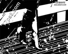 photoshop教程绘制大雨中矗立桥头的卡通漫画