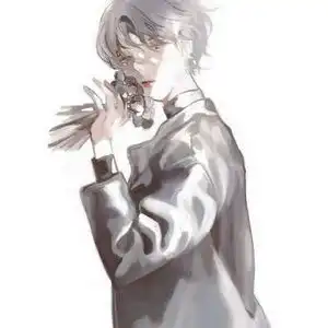 忧郁男生动漫微信头像