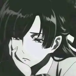 ins超丧黑白动漫头像时间没有等我,是你忘了带我走