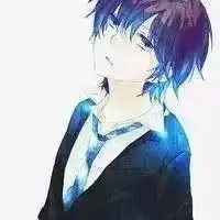 动漫男生病娇黑白图