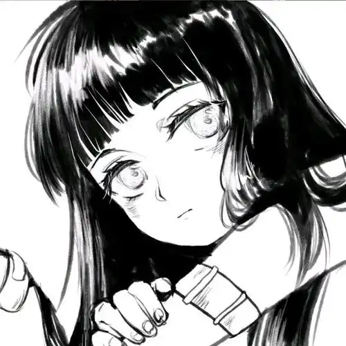 动漫女主会喜欢的黑白漫头