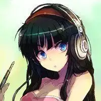 求动漫带耳机的女生头像