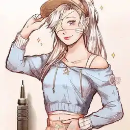 哇哦一波素描动漫美女强势来袭,这个画风给满分