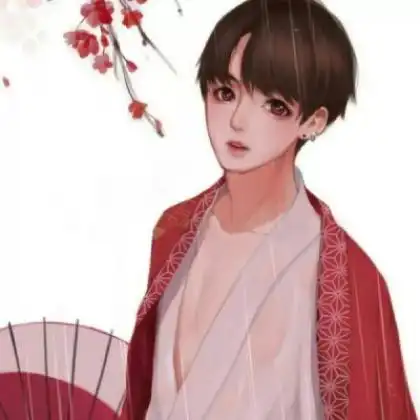 手绘帅气的头像动漫男生,看眼神是惹不起的人