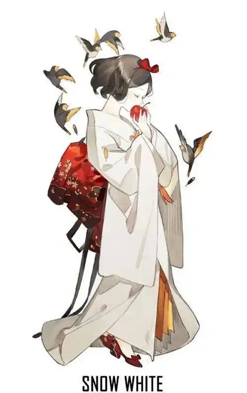 当迪士尼公主穿上了和服,茉莉公主楚楚动人,贝儿让人心动