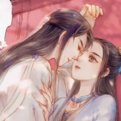 情侣两张古风卡通微信头像甜蜜唯美爱你很值得只是该停了